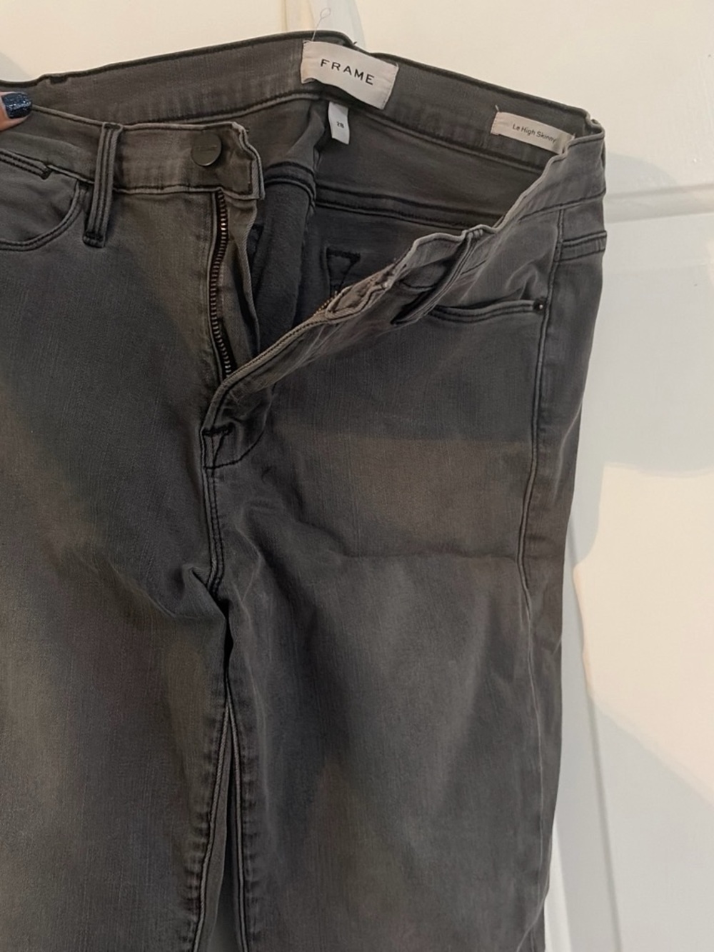 Frame Denim Women's Gray Skinny Jeans